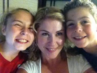 Goofy pic with my chicklets!