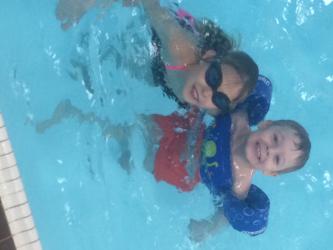 Swimming with cousins