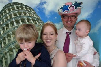 wedding day photo booth