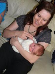 Holding a friends baby 😍