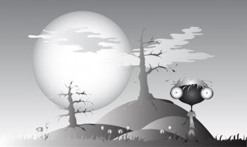 My illustration \"Dark Hills\"