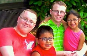 family (Liam 9, Naomie 8)