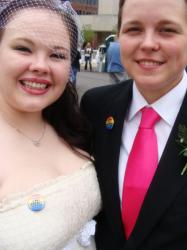 Me (left) and my wife.