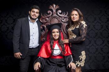 Minha familia Mãe  e Irmão