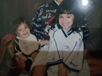 My little brother and me