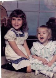 Me (blonde) at 15 months old