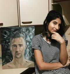 me and my painting
