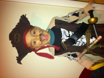 Son on halloween