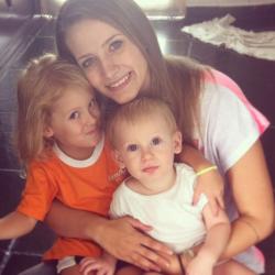 with my niece and nephew