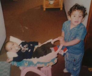 Little me and my cousin