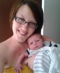 My second child and I