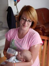 My third child and I