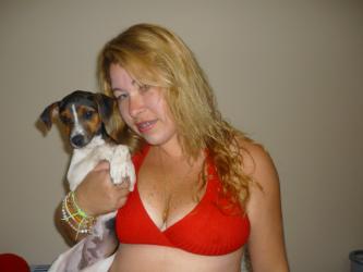 Eu e minha cachorrinha