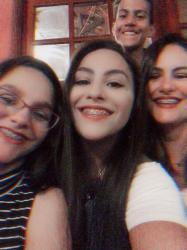 My mom me and my sis