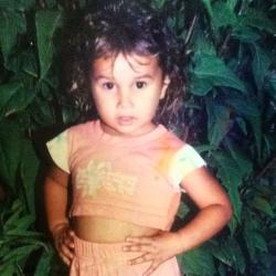 Eu com 3 anos de idade.