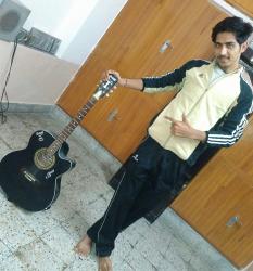 With guitar