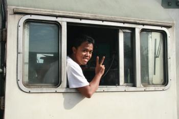 Riding train Just joke..