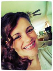 me with a happy smile