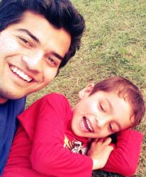 with a kid of my street