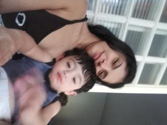 Com meu filhote Caio