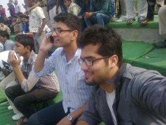 watching cricket