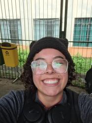 Me smiling at the camera