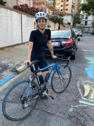 Me after a bike ride