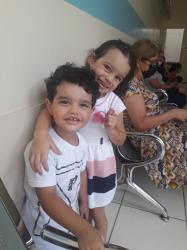 meus filhos helena e pedro