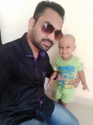 selfie with small son