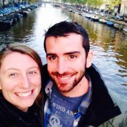 Me and my husband in Amsterdam