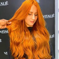 pintei o cabelo de ruivo