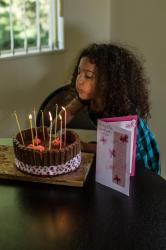 Daughter and awesome hair!