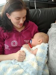 me and new born baby