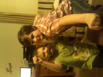 both my boys posing for the ca