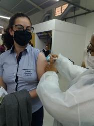 Vacinada contra a COVID19