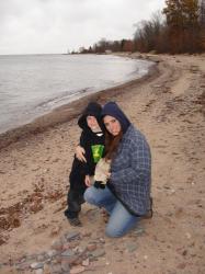 My son and I on Lake Superior