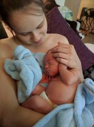 A healthy baby! 7lbs 4 oz